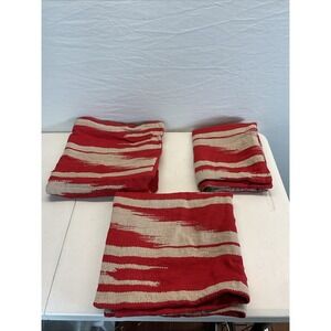 Lot of 3 C and C Milano Linen euro pillow cover‎ 24"x24" Made in Italy luxury